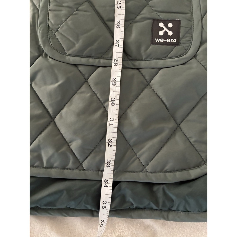 WE-AR4 Reversible Burb Coat S Dark Military Green Limonta Quilted‎ Insulated NEW - Picture 13 of 13